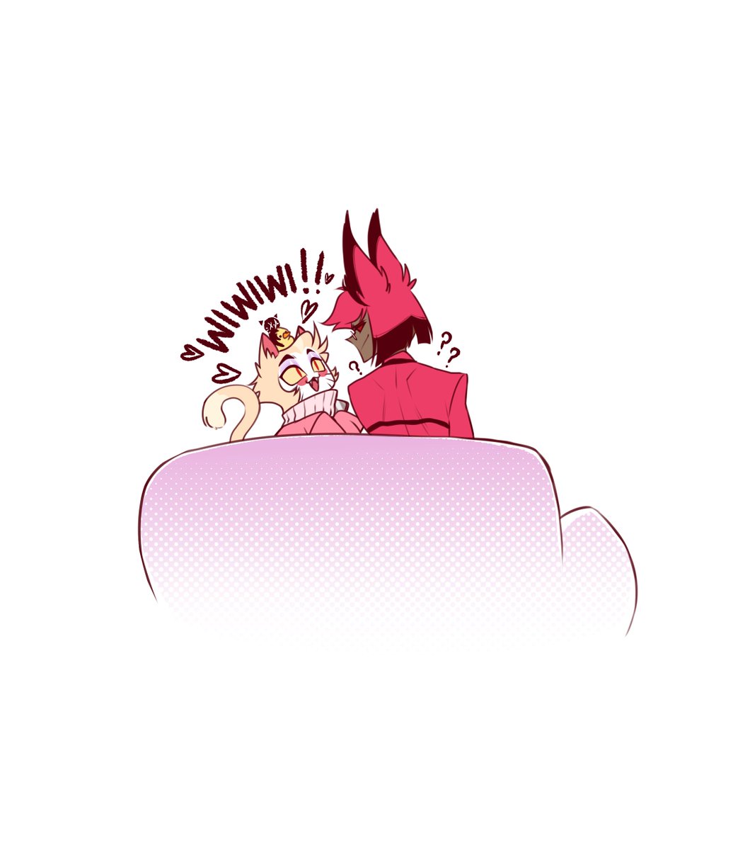 Every time I hear the audio from that one eating kitten video or if someone replicates it,, I HAVE to say it back
#radioapple #HazbinHotelLucifer #HazbinHotelAlastor
