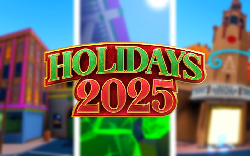 UniRobloxGame's tweet image. 🎁The holidays arrive at Universal Roblox starting November 28th!

This year&apos;s holiday offerings: 
- ⚡️ &quot;Electric Holiday Mayhem&quot; - A short magical show in Universal Boulevard featuring dancing lights, holiday music, and fireworks every 30 minutes!
- ❄️The Holiday Tribute Store…