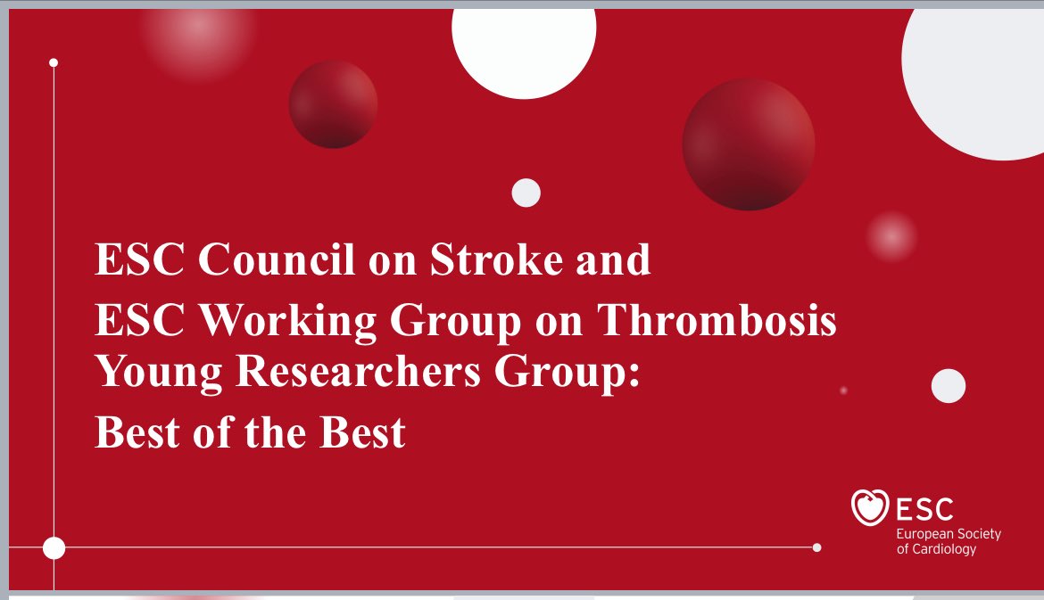 🎉 Congrats to the winners of the Best Poster Award and Travel Grants!

👏 Thanks to everyone who submitted and presented. Outstanding work all around!

📣 See you next year… start thinking about your abstracts!

#ECSHeartAndStroke <a href="/escardio/">European Society of Cardiology</a> <a href="/ESCWGThrombosis/">ESC WG Thrombosis Chairperson</a> <a href="/LiverpoolCCS/">Liverpool Centre for Cardiovascular Science</a>