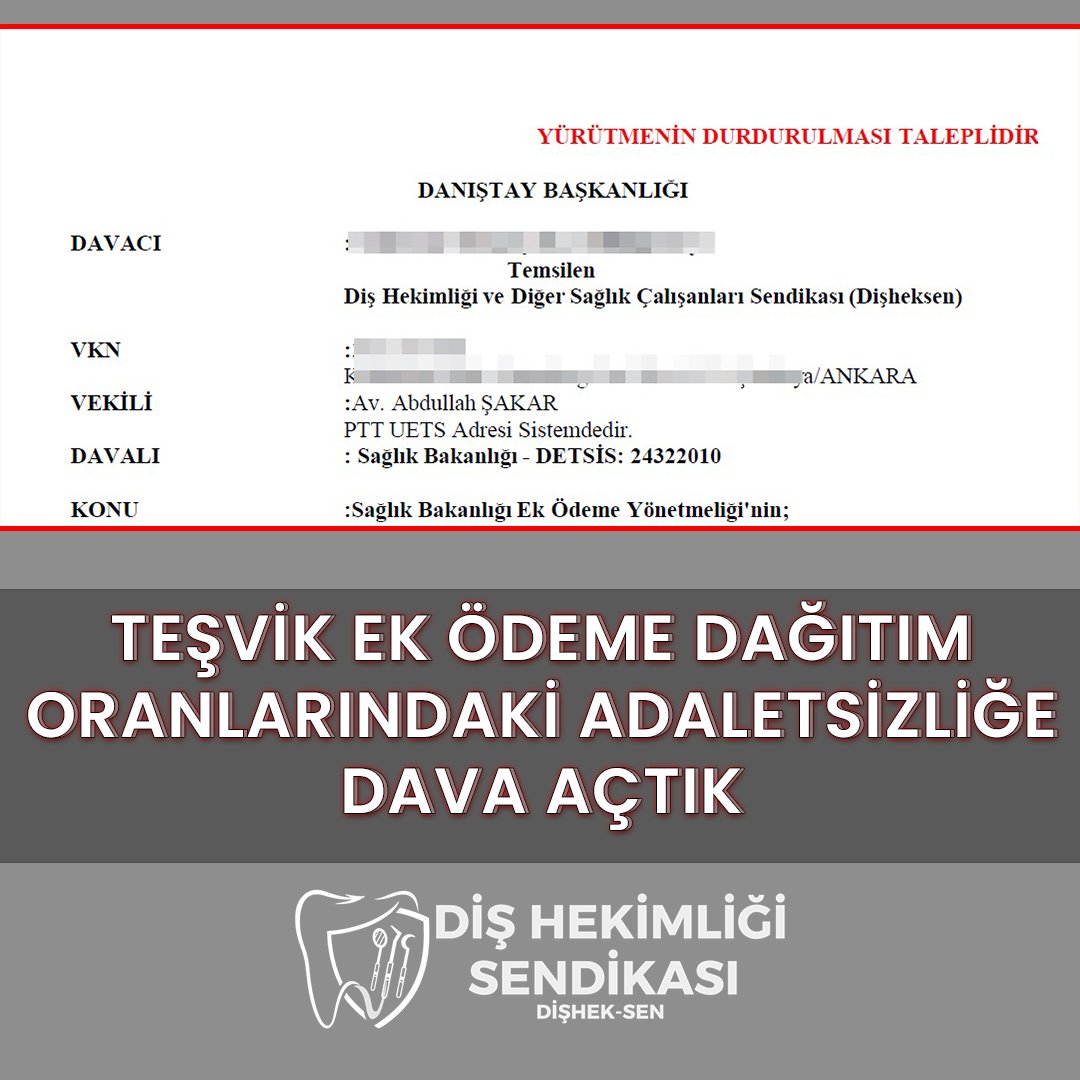 ⚖ TEŞVİK EK ÖDEME DAĞITIM ORANLARINDAKİ ADALETSİZLİĞE DAVA AÇTIK.
🫵 SAHADAKİ ADALETSİZLİKLERLE  HUKUKİ MÜCADELEMİZ DEVAM EDİYOR.
🎯VARAN 2

📊 Sağlık Bakanlığı’nın 06.08.2024 tarihli Ek Ödeme Yönetmeliği ile belirlediği “dağıtım oranı” hangi objektif kritere göre hesaplanıyor?