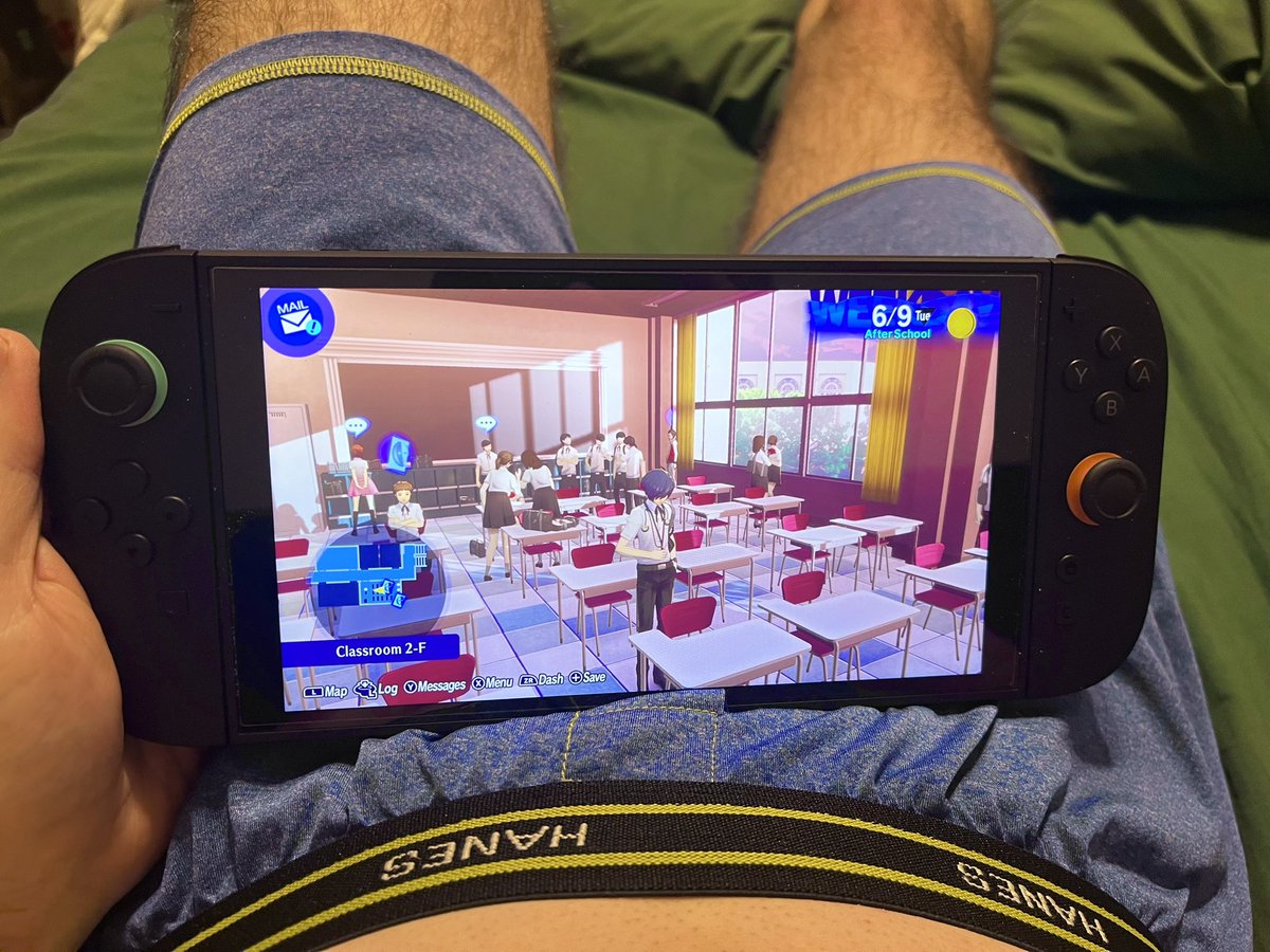 Relaxing with the Switch 2 and P3 Reload this morning!