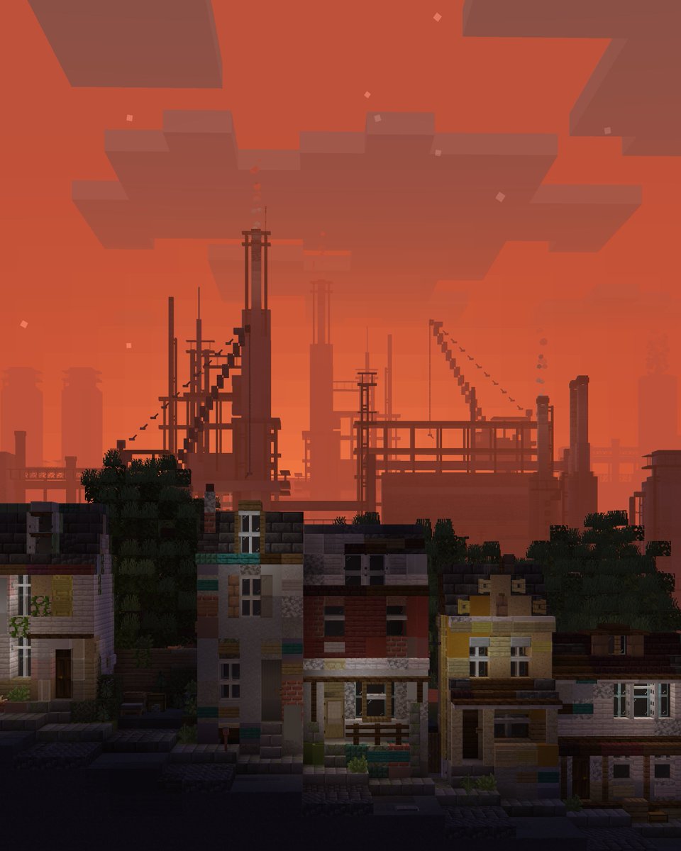0ushi_'s tweet image. 🌆
#Minecraft