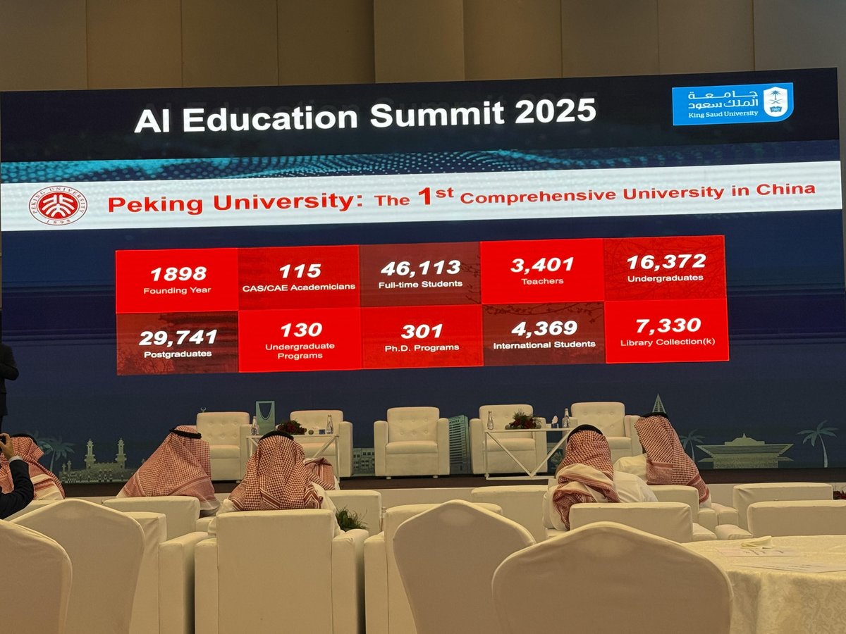 alghaith_w's tweet photo. سعدت بالدعوة الكريمة والمشاركة في قمة الذكاء الاصطناعي AI Education Summit 2025  الذي استضافته جامعة الملك سعود، والذي جمع نخبة القيادات في مجالات الذكاء الاصطناعي و التعليم عن بعد. وخلال مشاركتي، برزت بوضوح أهمية الحوسبة عالية الأداء لتمكين تطبيقات الذكاء الاصطناعي. https://t.co/BZYPN0NWn3