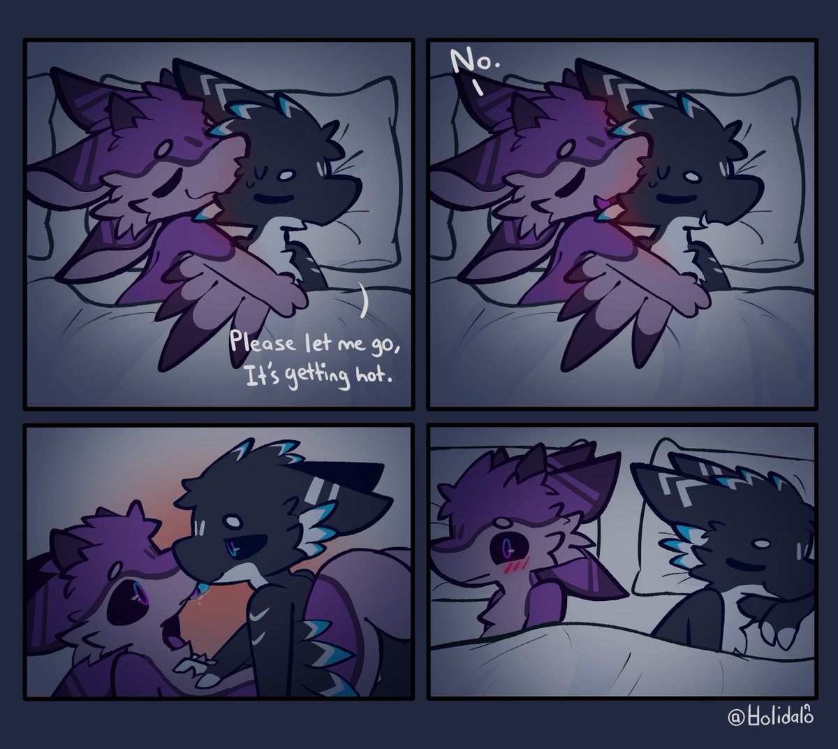 Cuddling is hot-hot