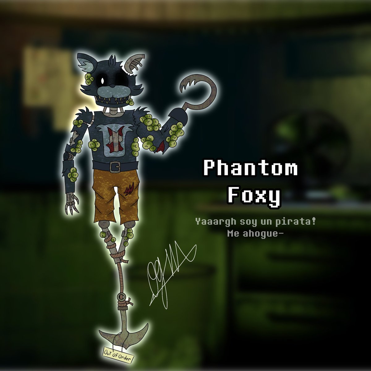 "dun dun dirili dun dun dum dum dirili rum dum dum dirili dun"
Este sería el último de los phantoms reimaginados, si no fuera porque no hay phantom Bonnie, este no sería mi favorito XD
#foxyfnaf #FNAF #fnaffanart #redesign