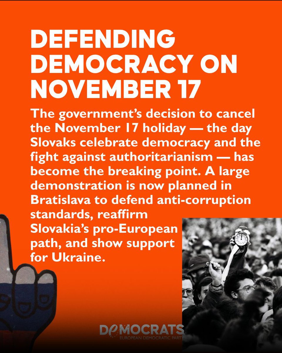 democrats_eu's tweet image. In Slovakia, students have turned chalk into a symbol of peaceful resistance. From Poprad to Bratislava, they’re drawing the line — against corruption, against @RobertFicoSVK’s authoritarian drift, and for a pro-European Slovakia.
Tomorrow, thousands will gather in Bratislava to…