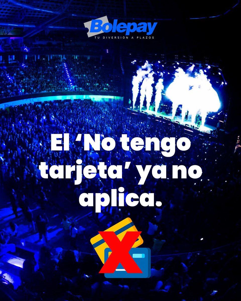 ¿Nunca tuviste tarjeta de crédito?
Ahora eso no te detiene. Compra tu boleto con Bolepay. #Sintarjetasinproblemas