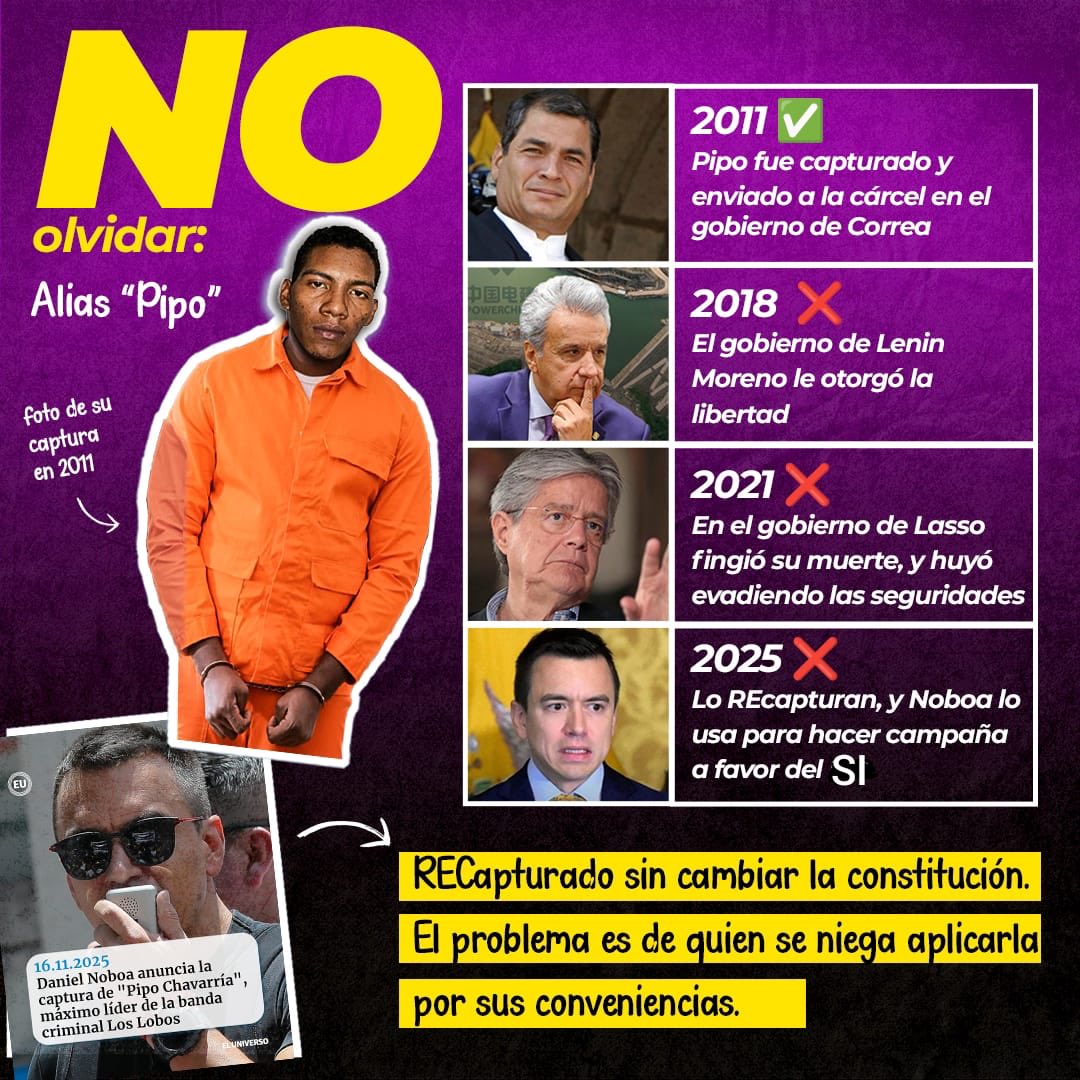 MashiRafael's tweet photo. ¿Sabían que a «Pipo» nosotros lo capturamos en 2011?
¡Adivinen quién lo liberó y a quiénes se les escapó y engañó!
#LosCorruptosSiempreFueronEllos https://t.co/WClSAyqz90