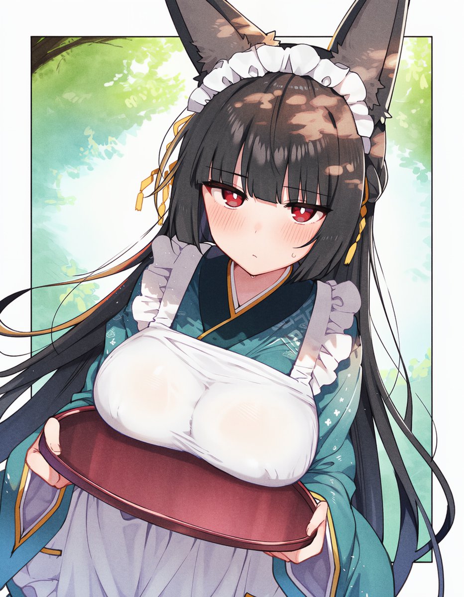 和服メイドで働く修行中の雅さん