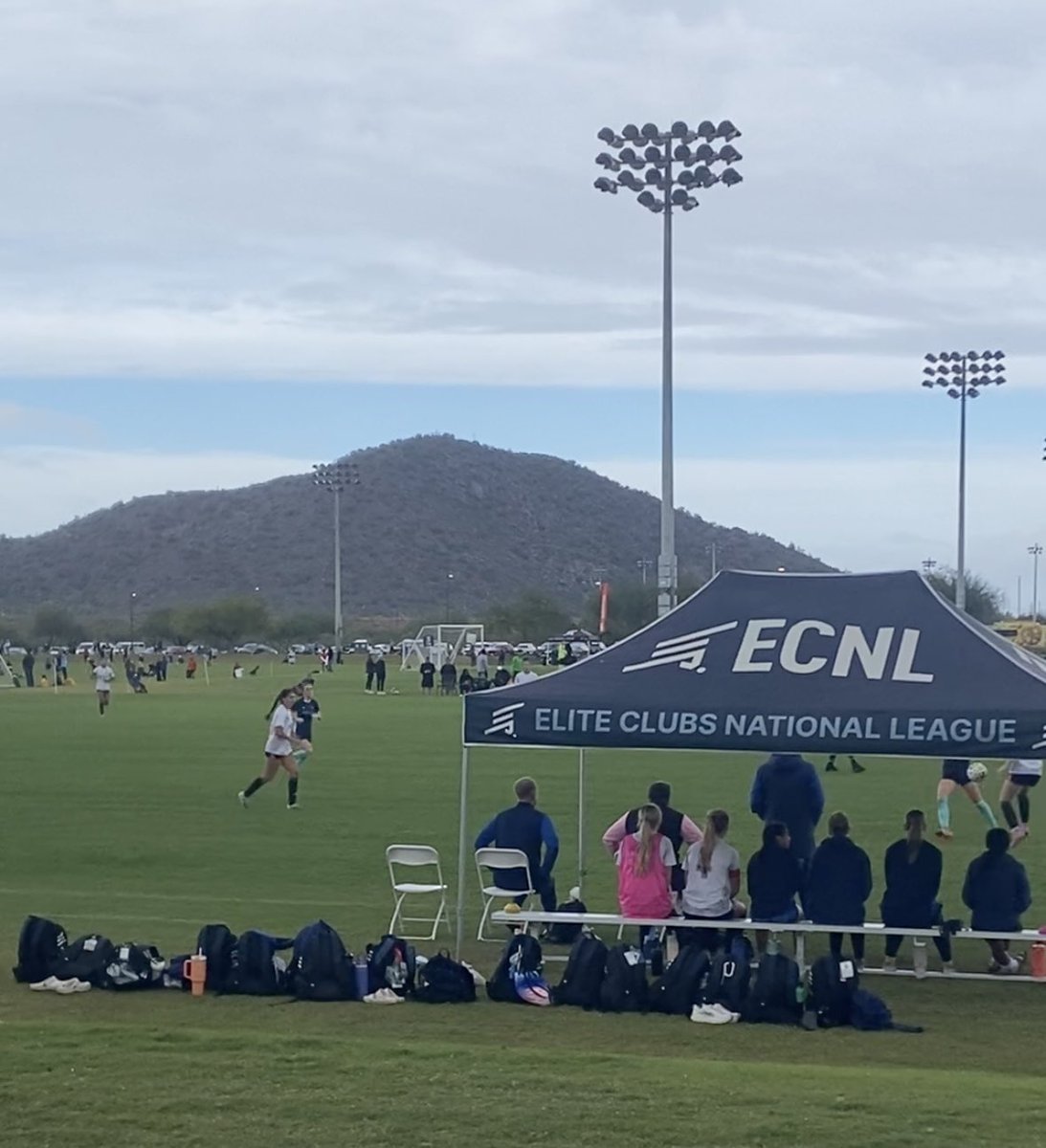 Getting right after it at @ecnl Phoenix #Scolynx #lesleysoccer