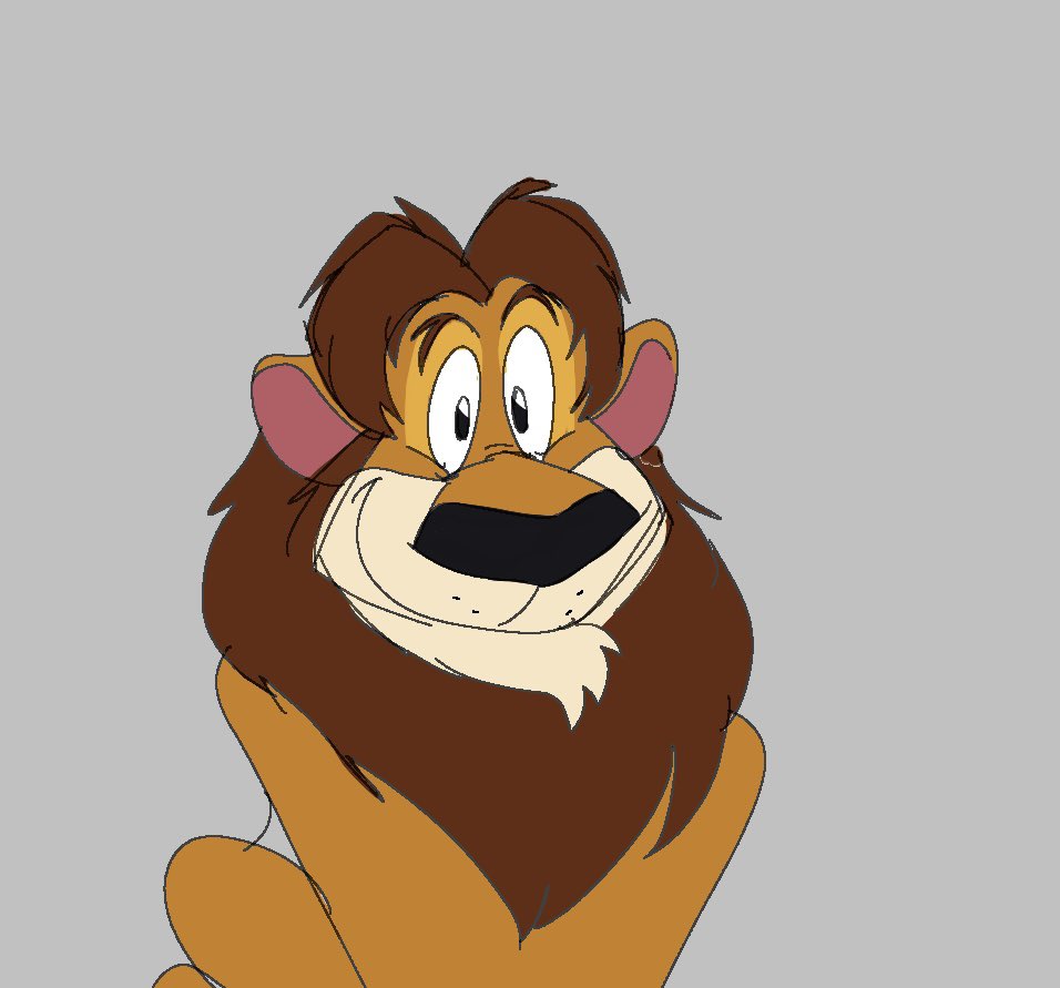 I dont think I had ever watched this before but he’s a cute lion #lambertthesheepishlion