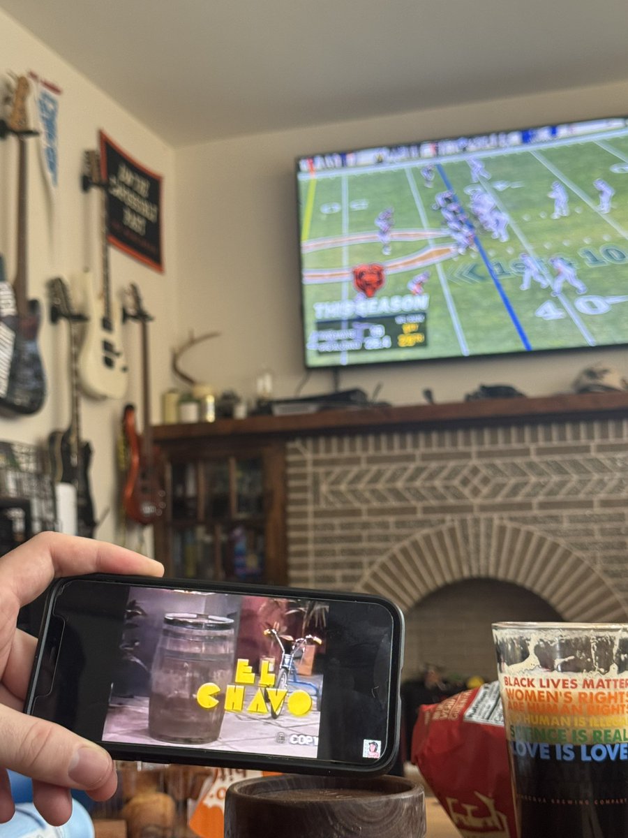 Early in the season I was trying to figure out how to get my buddies tv off telemundo to watch the bears game and got stuck watching a Mexican sitcom called El Chavo Del Ocho.  Since then every time I’ve watched El Chavo before the games the bears have won. 6-0 at the moment