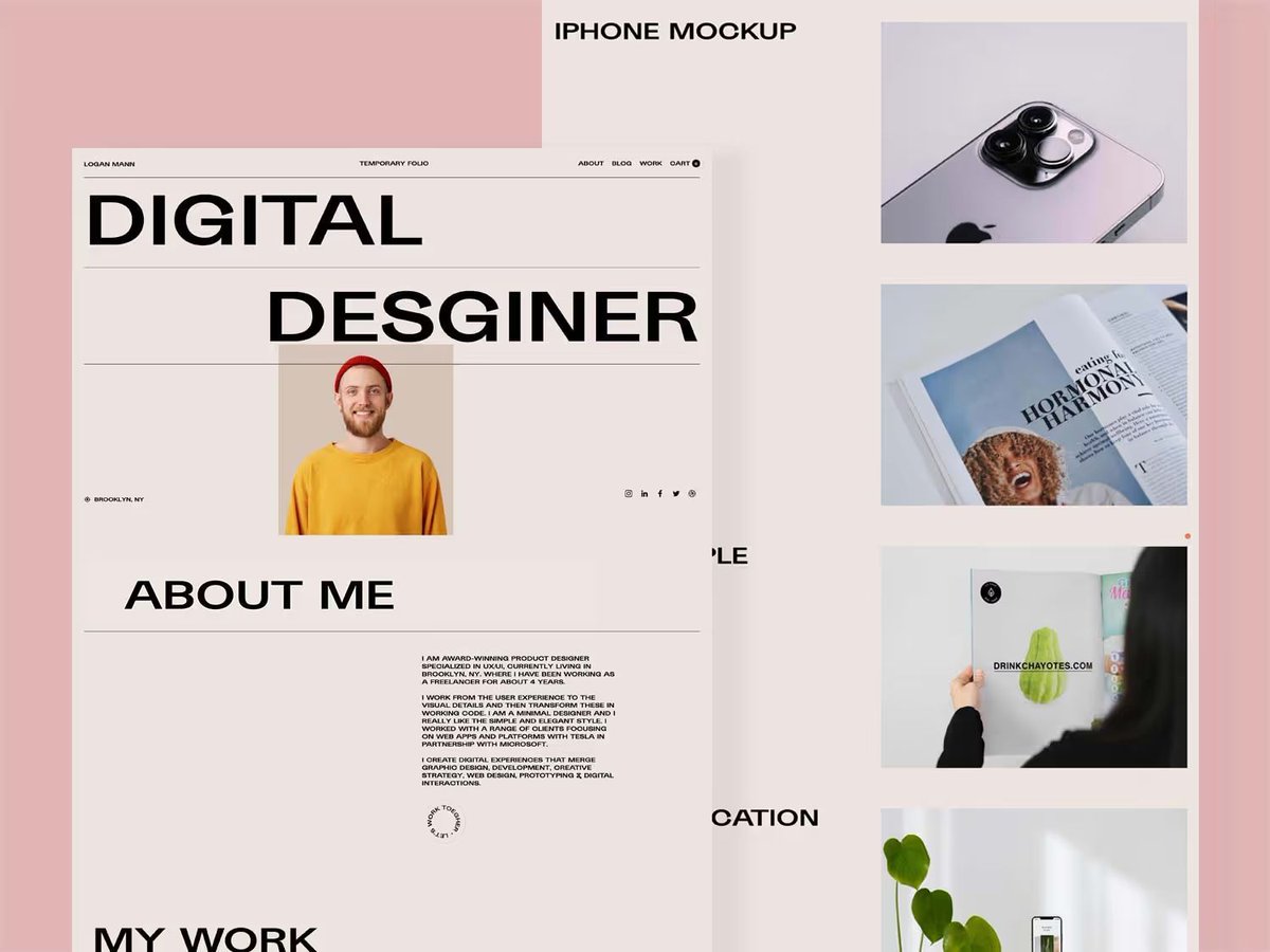 denibozo's tweet image. Logan — a refined Webflow portfolio built for designers who want their work to speak instantly.

Minimal structure, bold visuals, and smooth motion crafted to make your projects feel elevated from the very first scroll. 

🔗 Check more on: flowmance.com