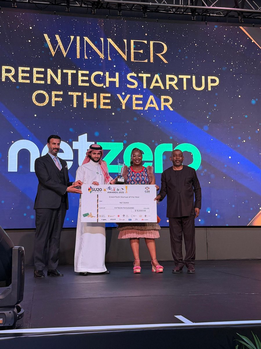 asda_alkhaleej's tweet image. في إنجاز سعودي جديد.. منصة “نت زيرو” تحصد المركز الأول في فئة التكنولوجيا الخضراء ضمن جوائز قمة G20 Startup20 بجنوب أفريقيا 2025
@MEWA_KSA
@netzero_sa