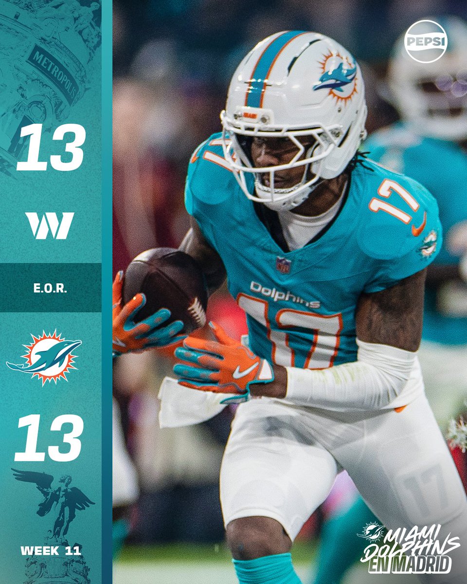 MiamiDolphins's tweet photo. Tiempo extra https://t.co/kWMYIWaQjk