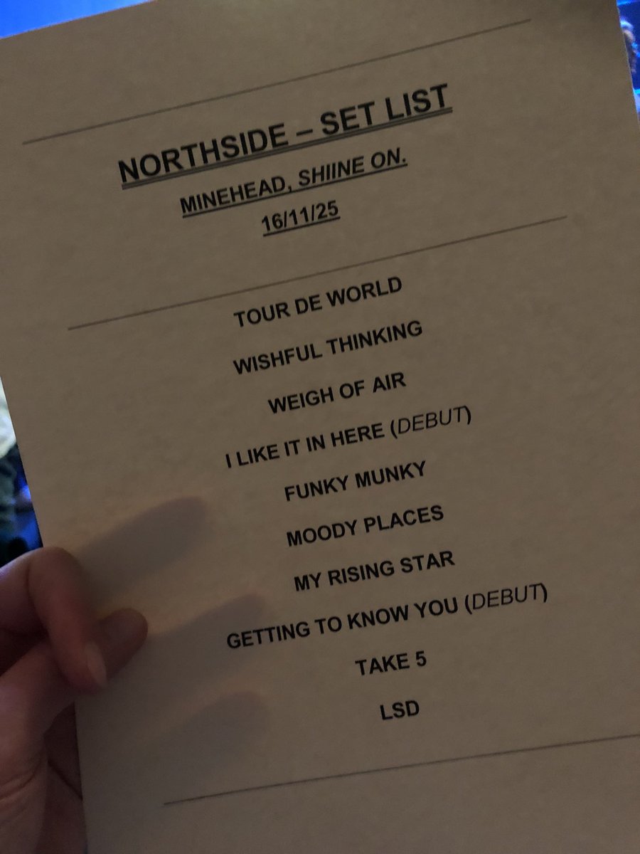 corinelliott's tweet photo. Awesome set from @NORTHSIDE___   tonight at @ShiiineOn_ the new stuff sounds amazing too 🥳🎸 https://t.co/5BGZsF9dfX