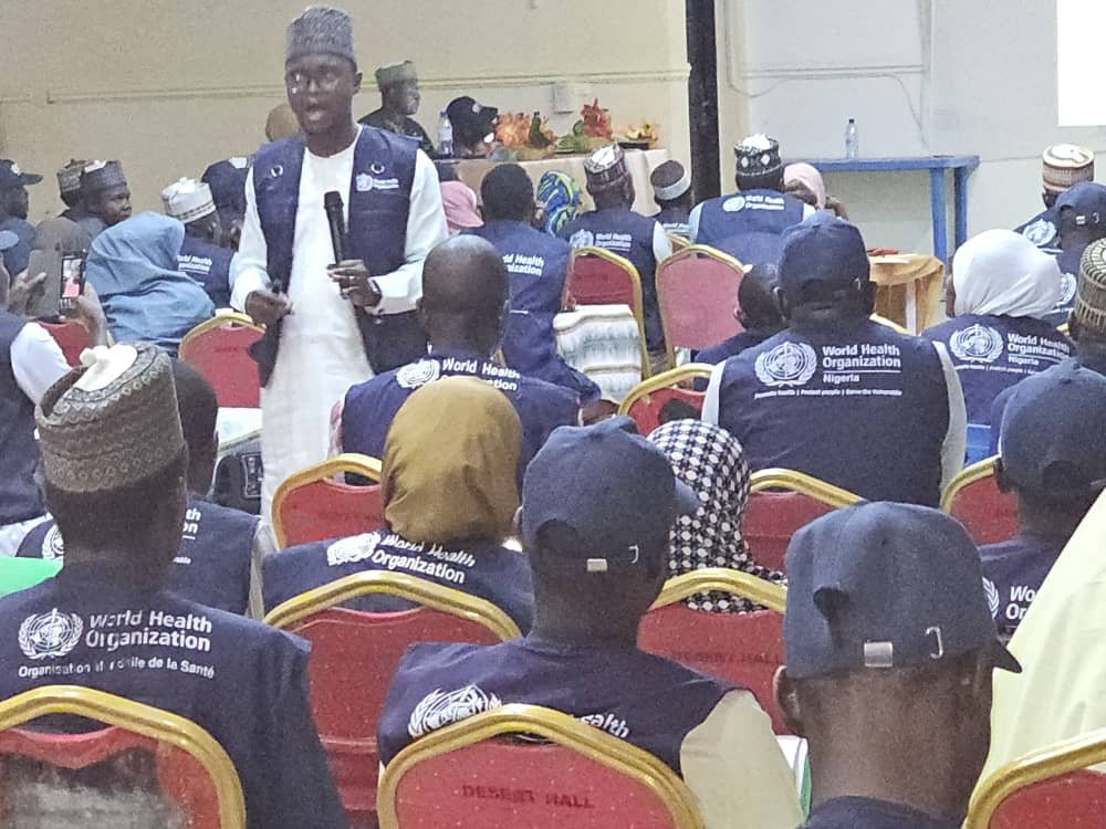 hamisudama's tweet photo. WHO NEZ- Yobe State concludes a 3days rigorous PEP Surge capacity training for all the 17 LGA Facilitators and  178 wards Field Volunteers. Polio Surveillance, RI, SIAs, and PRSEAH were thoroughly discussed! @drjadeen @kofi_boateng @WHONigeria @UmarHAdamu1  @DrPavelUrsu https://t.co/Scxz0Wo6b6