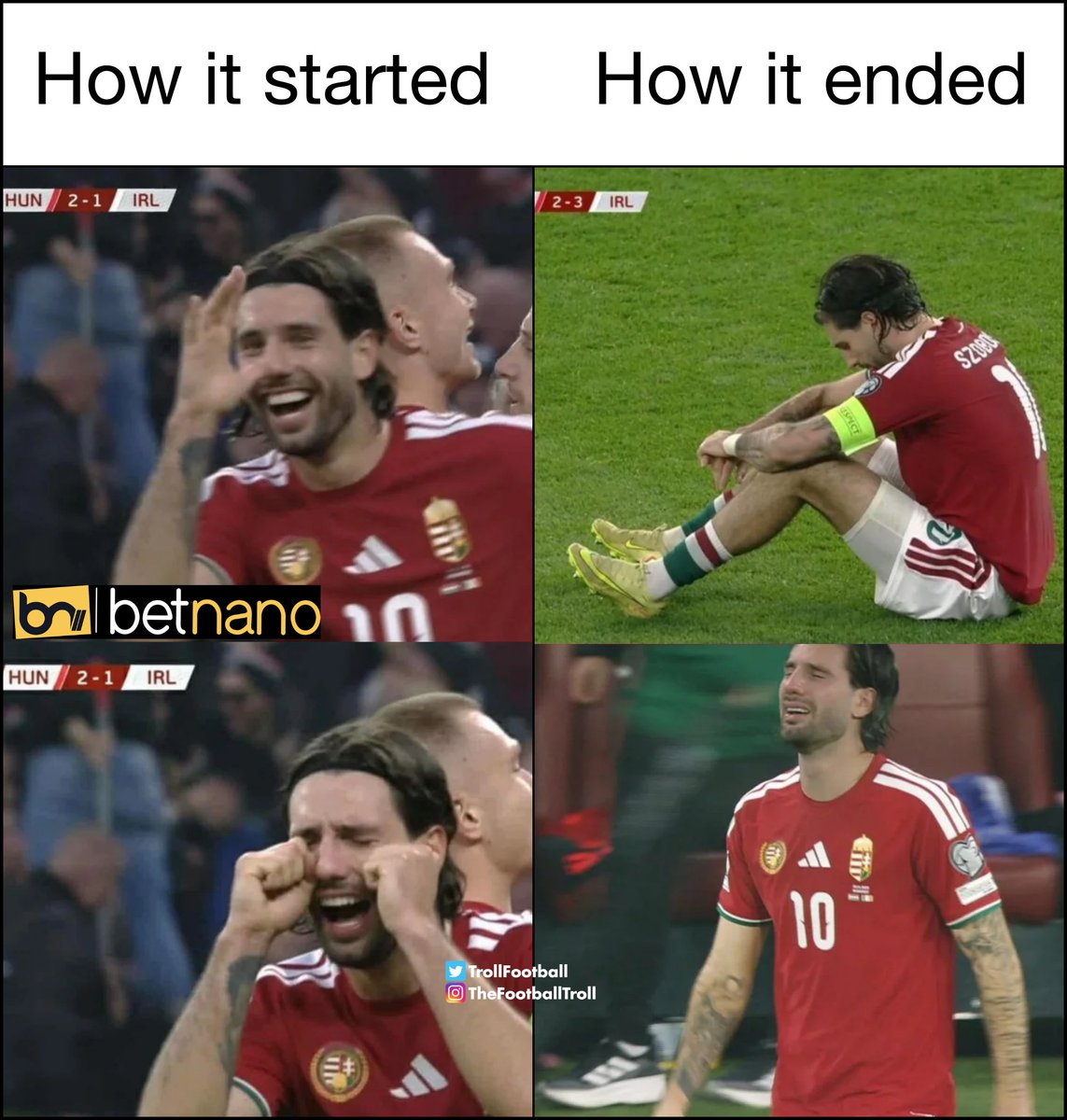 Never, under any circumstances, do the crying gesture toward the Irish