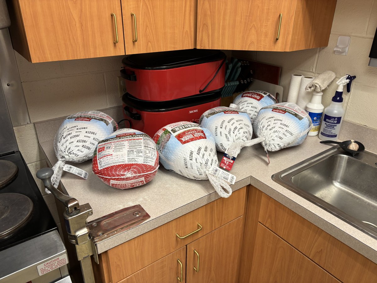 We donated six more turkeys today! Let’s see what the total number ends up being! 😀