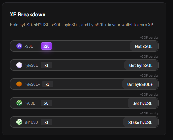 8nakk's tweet photo. Another reason I’m using Hylo is XP

It could matter for a future airdrop. Nothing confirmed but I’m positioning early

Hold xSOL, hyUSD, sHYUSD, or hyloSOL+ to earn XP every day

You also get extra XP from referrals and crowns as you level up https://t.co/qw4KwUHAUS