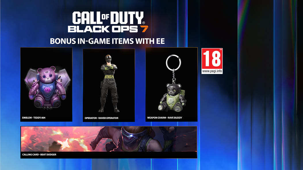 omcisx's tweet photo. For those of you who live in the UK and use EE network provider can claim these in-game items by texting "EECOD" to 150 #BlackOps7 https://t.co/YnJMO6Jrk7