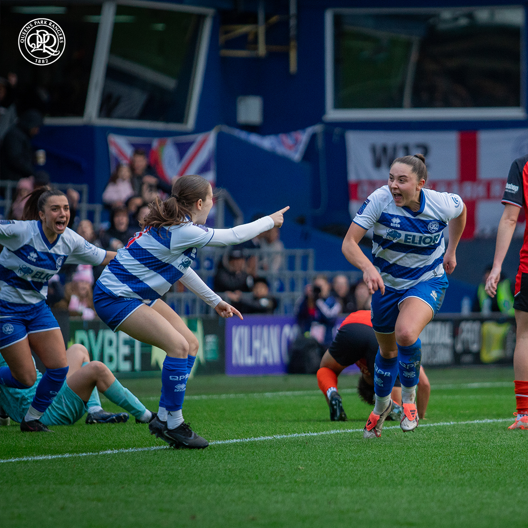QPR's tweet photo. A 𝗥𝗘𝗖𝗢𝗥𝗗-smashing Sunday in W12 📈

Over 2,300 enjoyed @QPRWFC's dramatic draw with Luton Town in the @FAWNL 👏