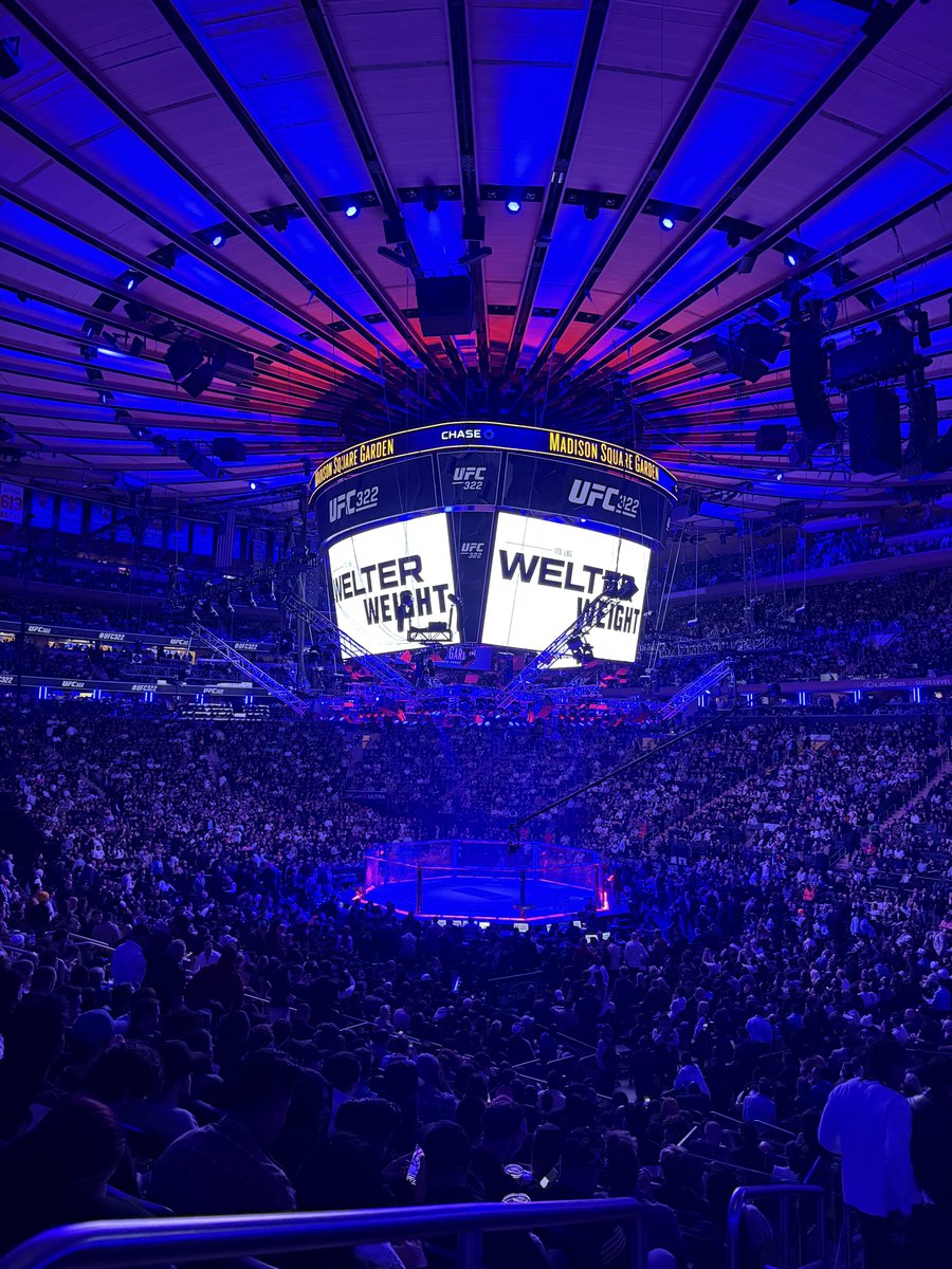 joeyageraci's tweet photo. UFC 322 at Madison Square Garden last night in NYC. Fourth time seeing a UFC fight at the Garden. https://t.co/nUR8IJDC8Q