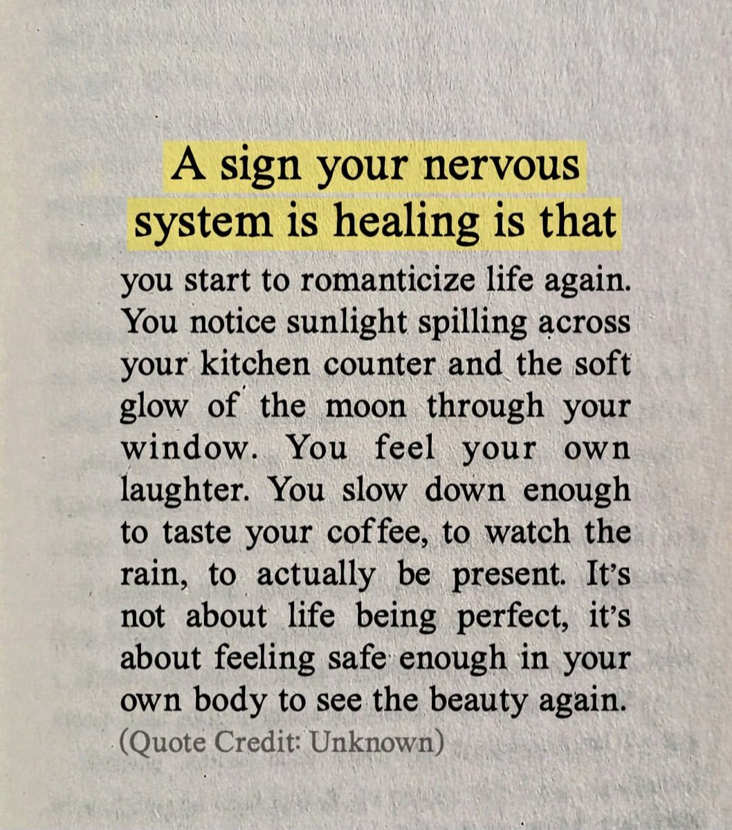 universevibe_'s tweet photo. A sign your nerves system is healing is... https://t.co/8mRCcqaKUP