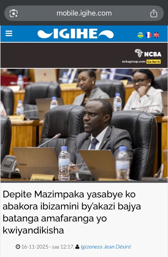 CAGUWA_2's tweet image. Nubuhe butumwa wagenera uyu mudepite nyuma yiki gitekerezo yatanze????

🏃Nkigendera