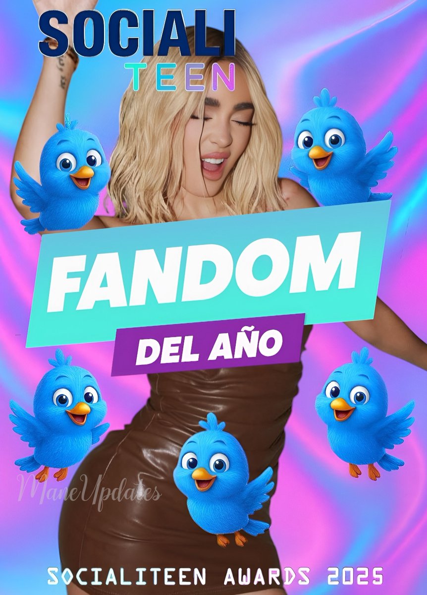 ManeUpdates's tweet image. 🌞 ¡Feliz Domingo🐦!

Misión de hoy:
💥 Seguir votando en las prenominaciones SocialiTeen
💥 Enfocándonos en la categoría FANDOM DEL AÑO 

Que se sienta el #BirdPower
👉socialiteen.com/socialiteen-aw…

#ManelykGB
#ManelykGonzalez
