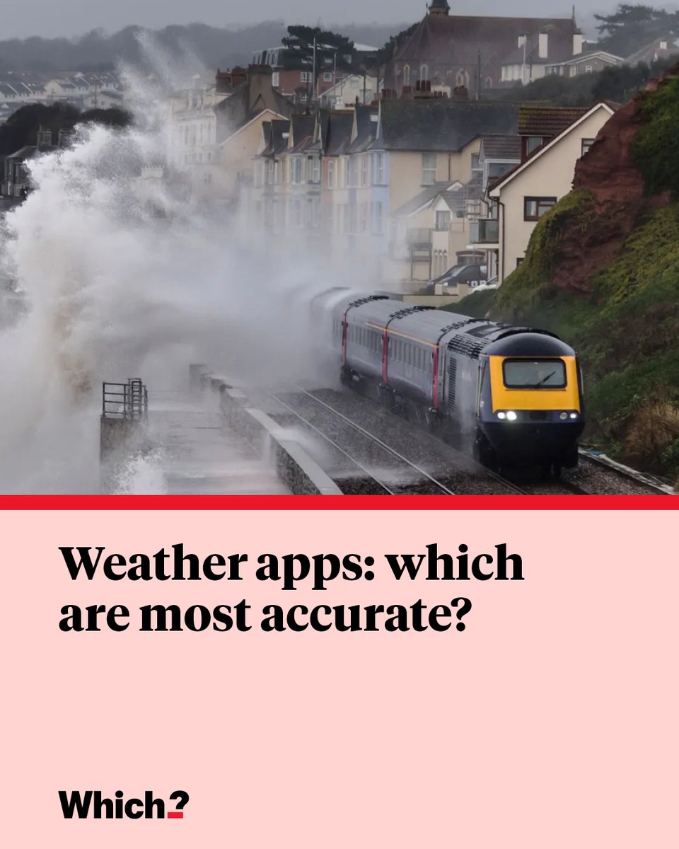 ☀️🌧️ Can you really trust your weather app? 

We put BBC Weather, the Met Office, AccuWeather and more to the test – and the results might surprise you. 

Find out which apps get it right (and which leave you caught in the rain) 👇 which.co.uk/news/article/w…