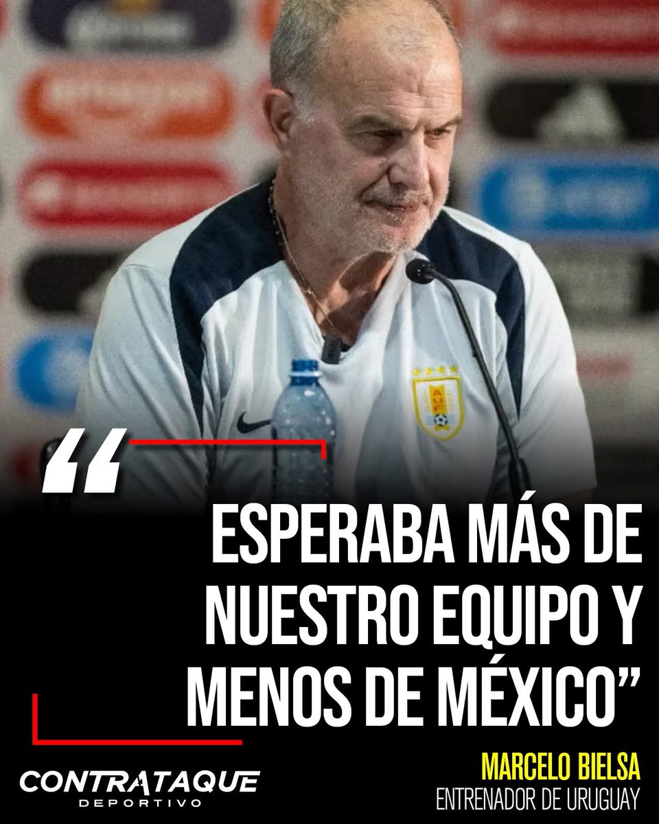 Uruguay quedó corto… y el Tri dio más de lo esperado. 👀🇲🇽

🔥 Gilberto Mora, con solo 16 años, volvió a encender el partido y a volver locos a los uruguayos.
📉 Bielsa aceptó que su equipo jugó por debajo del nivel…

acortar.link/1lJv8b