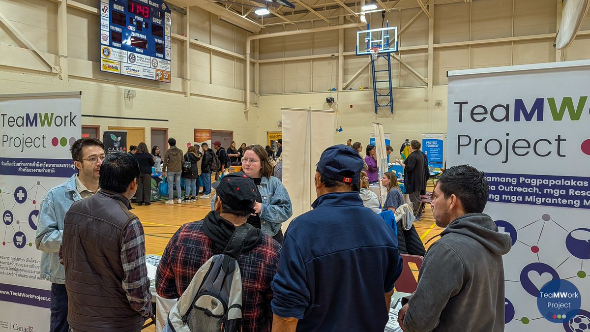TeamworkMWSP's tweet image. 🚨 ¡Sucediendo Ahora! 🚨 ¡Estamos en la Feria de Información y Salud para Trabajadores Agrícolas Migrantes Asiáticos organizada por Asian Community AIDS Services y @OHCOWclinics en el W.I.S.H. Centre en Chatham hasta las 4 PM! ¡Pase a aprovechar chequeos de salud gratuitos,…
