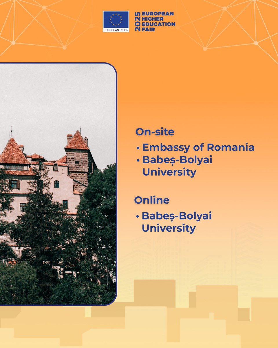 Get to know Romania’s academic excellence and rich culture at #EHEF2025! 🇷🇴✨

Meet top Romanian universities and discover how Romania offers world-class education and an inspiring learning environment in the heart of the EU.

Register for free at ehefphilippines.com
