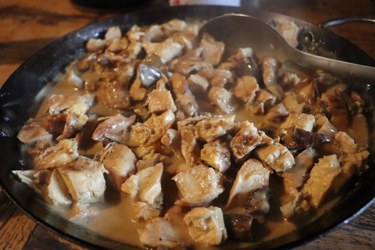 Homemade chicken fillets. Unlike the fillets you can find in stores (are they even food?), this meat doesn't release a single drop of water during cooking.