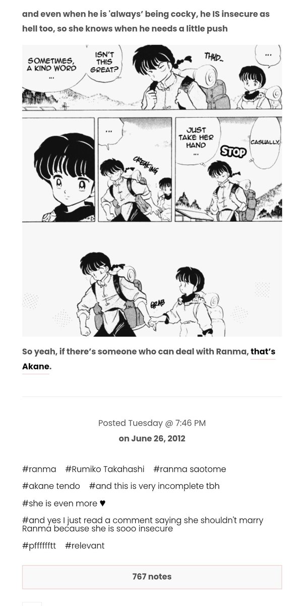 Akane, dejame decirte que te adoro, reina.

Aunque tampoco pienso tomarme en serio un manga de humor crack por vos ni victimizarte (irónicamente, sería mischaracterization), MUCHO MENOS hacer el papel de cornuda y proyectar complejos propios en vos; vos sos esto, con simpleza 💅: