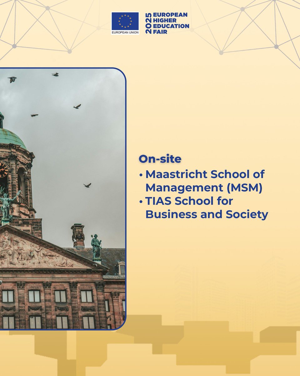 Step into the world of innovation and excellence in the Netherlands at #EHEF2025! 🇳🇱✨

Meet top Dutch universities and learn how the Netherlands leads in research, creativity, and international education.

Register for free at ehefphilippines.com 

#ExecllenceInEU