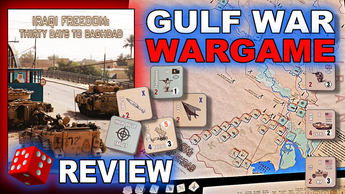 DiceTreasures's tweet photo. Iraqi Freedom: Thirty Days to Baghdad REVIEW | MODERN WARFARE WARGAME | GULF WAR BOARD GAME 
https://t.co/tehWYEJqcx https://t.co/ELQ2UVHaQm