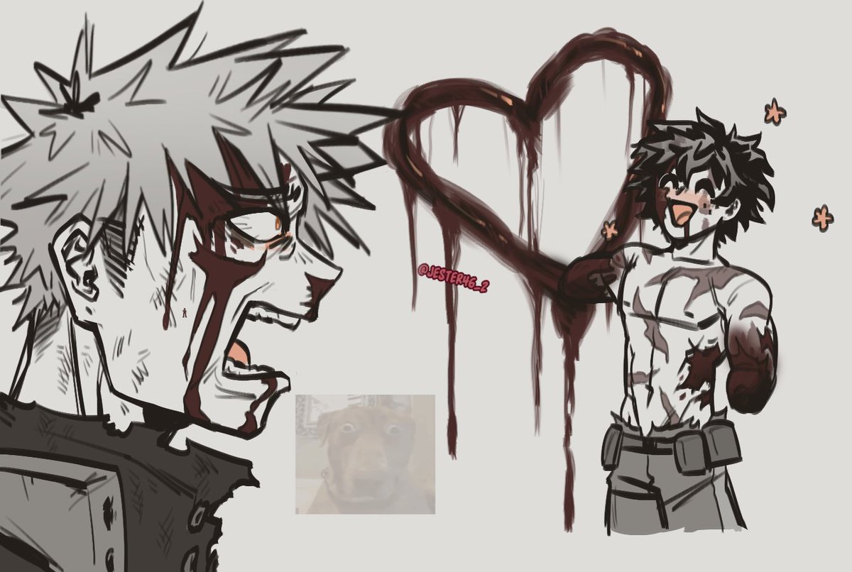 jester46_2's tweet image. we&apos;re all coping with the new ep in normal ways #mhatwt #izukumidoriya #katsukibakugo