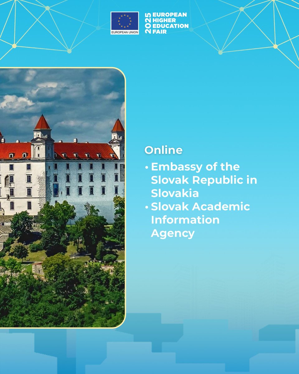 Discover Slovakia, a country known for its stunning landscapes and rich history, and learn about its academic excellence at #EHEF2025! 🇸🇰✨

Register for free at ehefphilippines.com