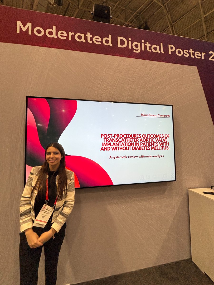 metaacademy_ofc's tweet photo. One thing is certain: our alumni are the best!
Our #MetaMaster Maria Tereza Camarotti just presented her meta-analysis work at the American Heart Association meeting!

Congrats Maria and colleagues to present their work at one of the biggest stages of Cardiology in the whole world! 🗺️🫀

#AHA2025 #MetaAnalysisAcademy #MedTwitter #Cardiology