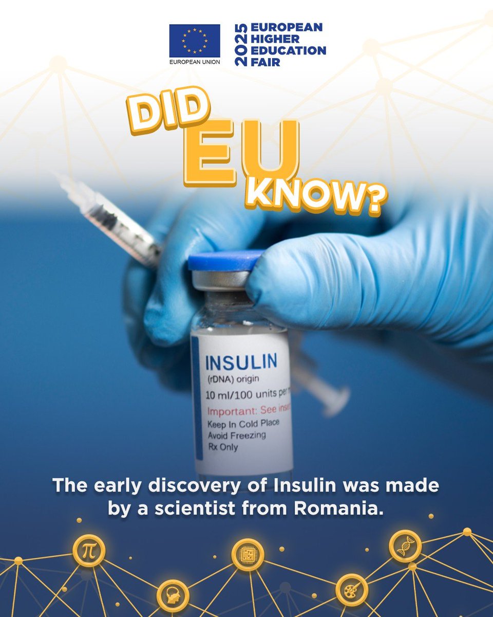 DID EU KNOW?

Back in 1921, Romanian scientist Nicolae Paulescu discovered pancreine which is a substance that could lower blood sugar. It was basically what we now call insulin! Save the date! EHEF 2025 will be held on November 21 and 22, at the Midtown Atrium, Robinsons Manila.