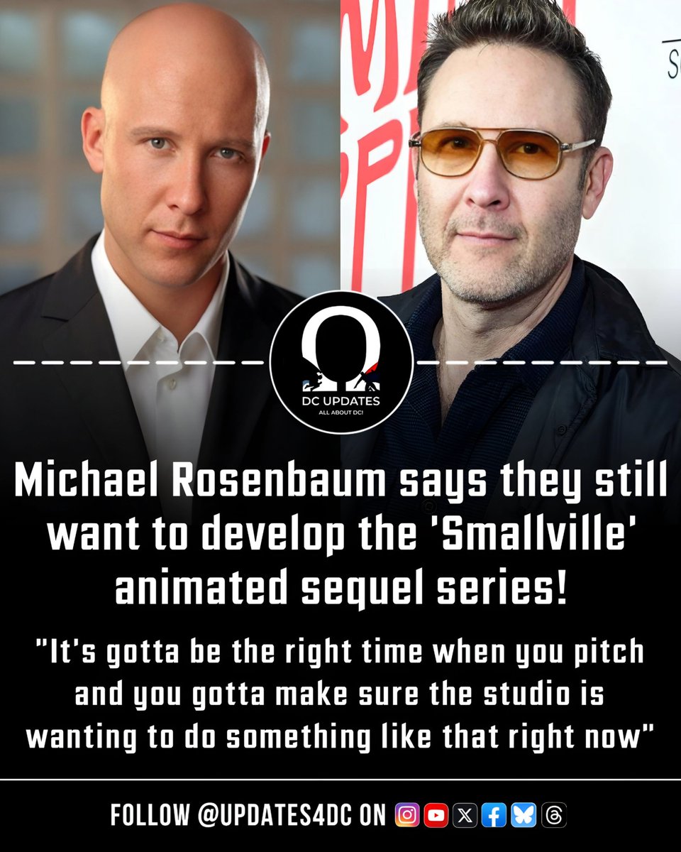 Updates4DC's tweet image. Michael Rosenbaum says they still want to develop the ‘Smallville’ animated sequel series.

“It&apos;s gotta be the right time when you pitch, and you gotta make sure the studio is wanting to do something like that right now.”

#Smallville #MichaelRosenbaum #DCAnimation…