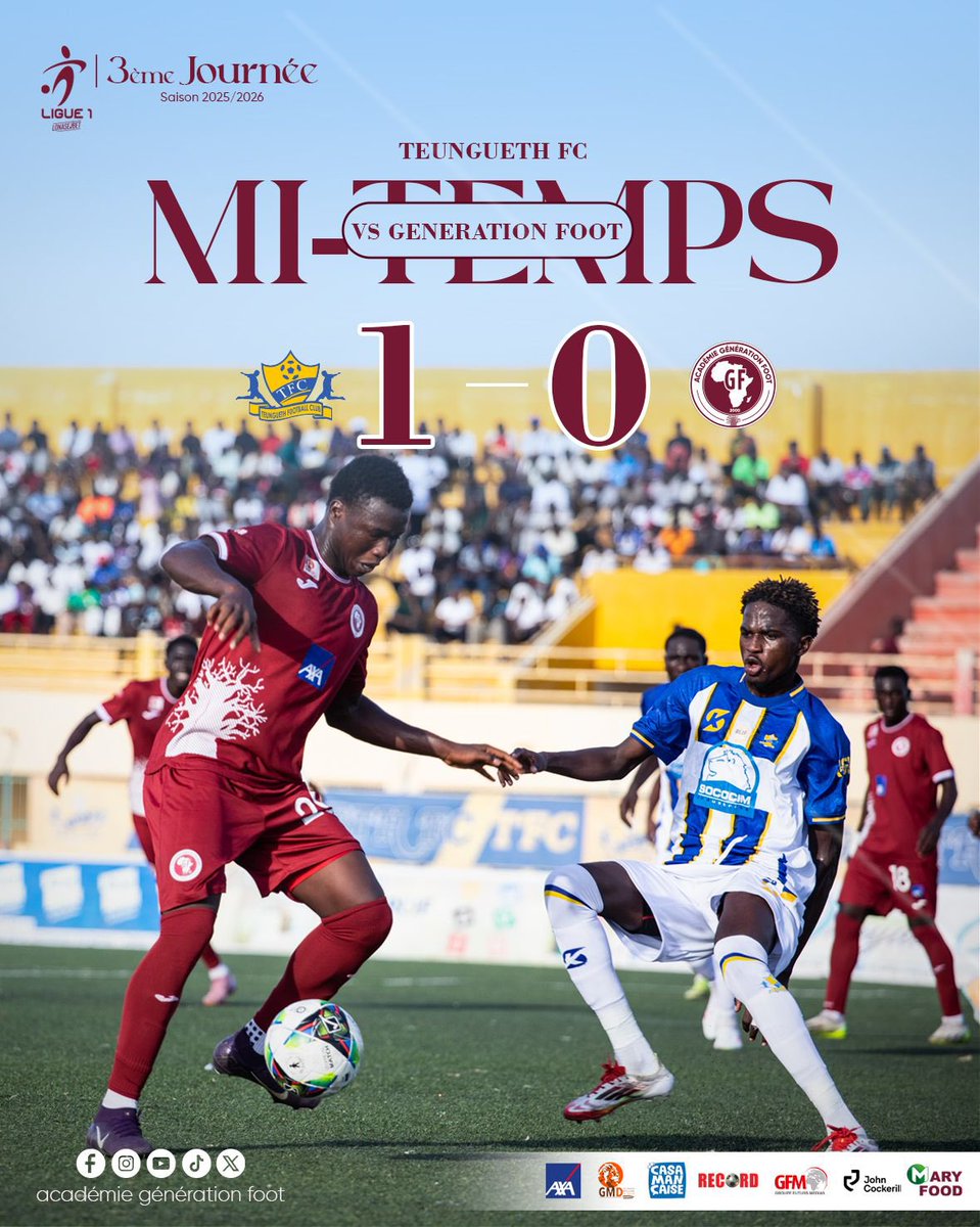 GFoot_Senegal's tweet photo. Mi-temps au Stade Ngalandou Diouf
#TFCGF https://t.co/mjWxJ0VwRM