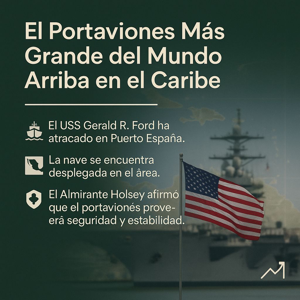 dollardigitalvz's tweet image. El USS Gerald R Ford llega al Caribe reforzando la seguridad y estabilidad en la región. #PoderNaval