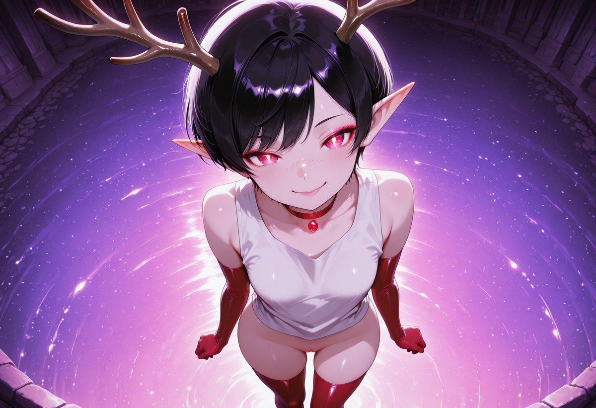 UseBackdoorOnly's tweet photo. And @zombiegamerist keeps slaying with these 😍 Perfect antlers, wild poses, pure magic! 😊 Want to know more about me? Let's talk privately! #ElfGirl #MultiverseExplorer #UseBackdoorOnly https://t.co/NoBC6VSLKl