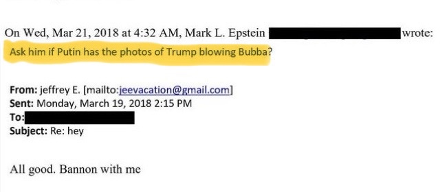 quadcarl_carl's tweet image. Steve Bannon and Jeffrey Epstein‘s brother Mark know that Putin has compromising photographs of Donald Trump.

Think about how Trump has treated Putin ever since his first presidency. I think that track record confirms the allegations. 

The American people deserve to know the…