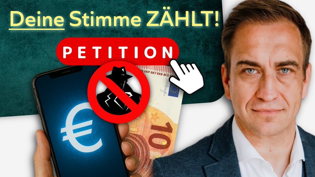 Herzlichen Dank an Harald Betz von „Mieses Geld“ <a href="/MiesesGeld/">Mieses Geld</a> 

youtu.be/hhdBx3iqhwM?si…

Jetzt unterschreiben:
freies-geld.de