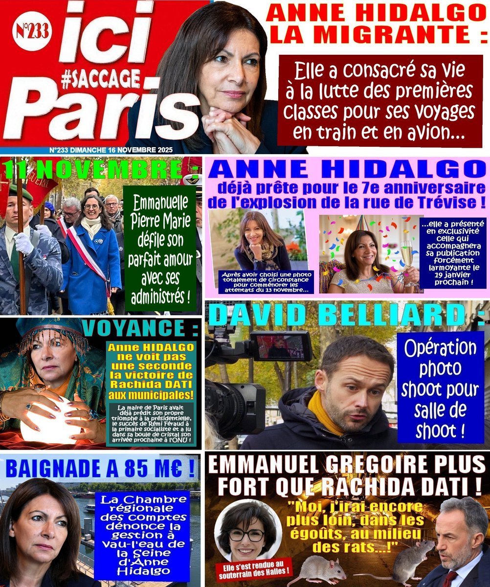 PBynight's tweet image. Ne manquez pas le nouveau numéro de Ici #saccageparis spécial Anne Hidalgo et son supplément Rétro Saccages consacré aux scandales !
