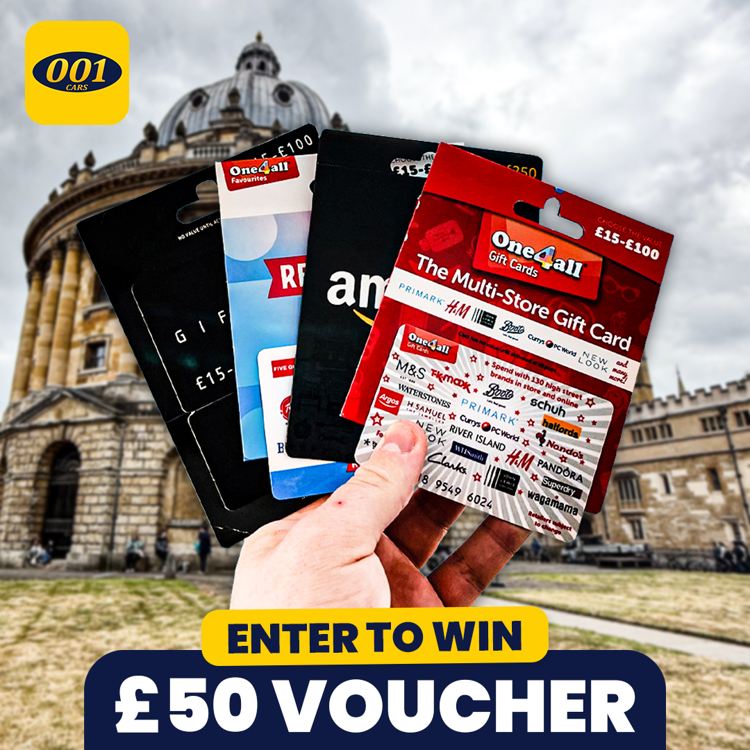 001Taxis's tweet image. We’re giving away a £50 One4All or Amazon gift card – spend it as you wish!       
To enter: 
✅ Like this post
✅ Follow @001Taxis
✅ Comment which voucher you want and tag a mate!
Make sure to enter for a chance to win!
#001Taxis #Giveaway #Win #Oxford #Competition